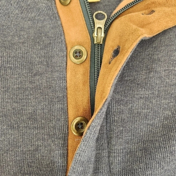 R. Options 1/4 Zip Knit Sweater Blue, Men's Small, (Listing as) - Picture 3 of 5